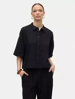 Свободная рубашка Linn 10306820 Vero Moda, черный