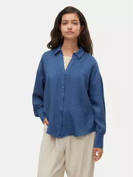 Свободная рубашка Melaney 10316389 Vero Moda, синий
