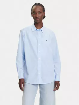Свободная рубашка Micro Gingham DW0DW20987 Tommy Jeans, синий