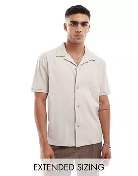 Свободная рубашка на пуговицах с камнем ASOS DESIGN