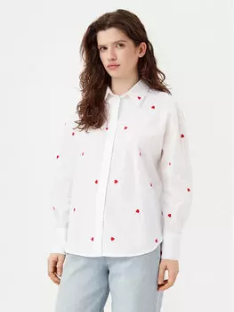 Свободная рубашка Nelly 15330490 Jdy, белый