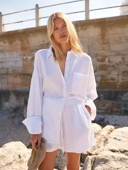 Свободная рубашка NRBY Elouise, белая