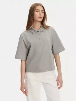 Свободная рубашка поло Gonzaga 2513951014 Marella, серый