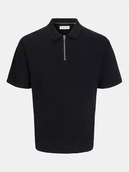 Свободная рубашка поло Jack&Jones, черный