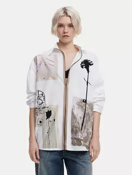 Свободная рубашка Recortes 25SWCW23 Desigual, белый