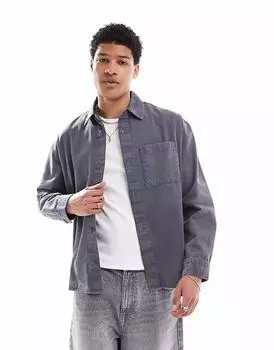 Свободная рубашка River Island насыщенного цвета синего цвета