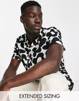 Свободная рубашка с наивным цветочным принтом ASOS DESIGN