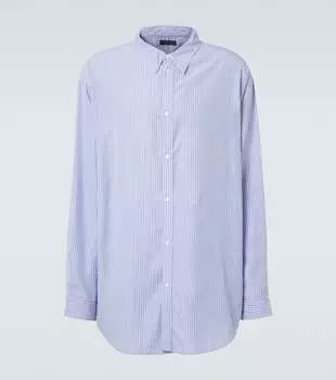 Свободная рубашка с тонкой полоской Balenciaga, 4640-Blue/White
