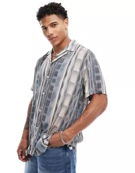 Свободная рубашка с узорчатым принтом ASOS DESIGN