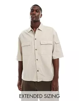 Свободная рубашка свободного кроя с практичными карманами ASOS DESIGN