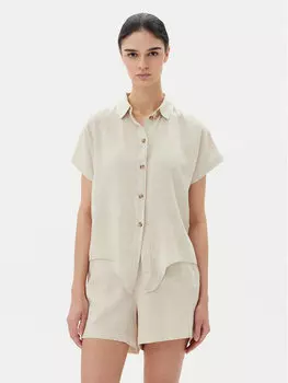 Свободная рубашка Thea 10333794 Vero Moda, бежевый