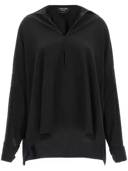 Свободная рубашка TOM FORD, черный