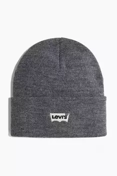 Свободная шапка с вышивкой «летучая мышь» Levi'S, серый