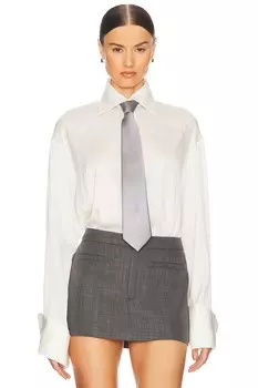 Свободная шелковая рубашка Helsa, белый