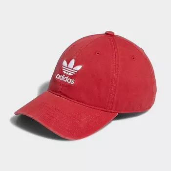Свободная шляпа с ремешком на спине Adidas, цвет Scarlet/White