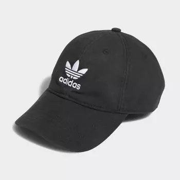 Свободная шляпа с ремешком на спине Adidas, цвет Black/White