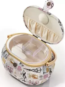 Свободная швейная коробка "sewing box", (1 шт.) Locker 26х28х20 см, бежевый