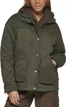 Свободная стеганая куртка в стиле милитари Levi's, цвет Army Green