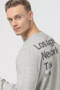 Свободная толстовка City с логотипом Superdry, серый