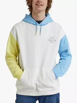 Свободная толстовка с цветными блоками Lee, белый/разноцветный