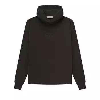 Свободная толстовка с капюшоном Fear of God Essentials Off Black