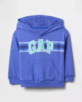 Свободная толстовка с капюшоном и логотипом для мальчиков Gap, синий