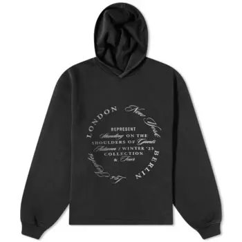 Свободная толстовка с капюшоном Represent Season Tour, черный