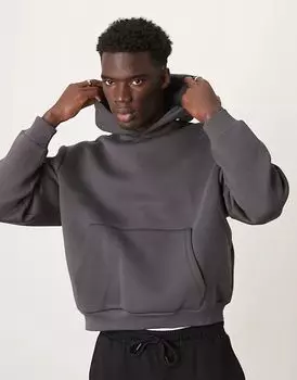 Свободная толстовка с капюшоном свободного покроя черного цвета ASOS DESIGN