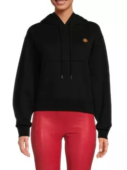 Свободная толстовка с принтом Tiger Crest Kenzo, черный