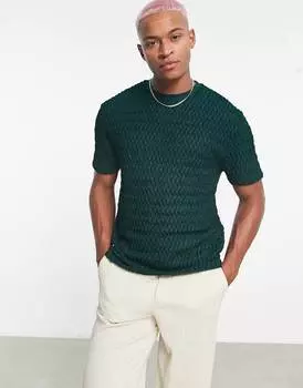 Свободная зеленая прозрачная футболка ASOS DESIGN