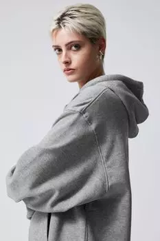 Свободное худи essence H&M, серый