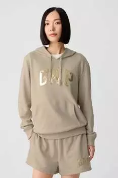 Свободное худи с логотипом Gap, бежевый