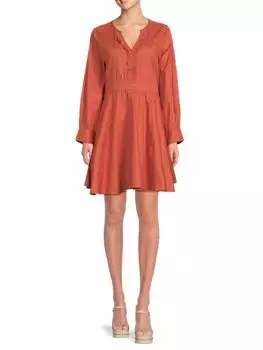 Свободное мини-платье Tonnie Truth, цвет Orange Rust