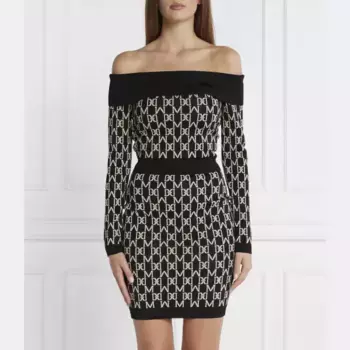 Свободное платье Angelina с открытыми плечами Marciano Guess, черный