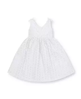 Свободное платье без рукавов с бантом и плечами для девочек, для малышей Hope & Henry, розовый