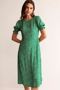 Свободное платье миди Corinne Boden, зеленый