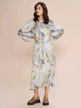 Свободное платье миди розалин MOS MOSH, синий/разноцветный