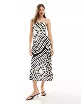 Свободное платье на бретельках с геопринтом Nothing's Child Ruthie