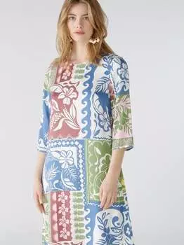 Свободное платье Oui, зеленый