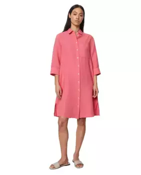 Свободное платье-рубашка из чистого льна MARC O'POLO, красный