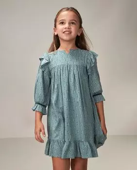 Свободное платье с цветочным принтом Gocco, синий