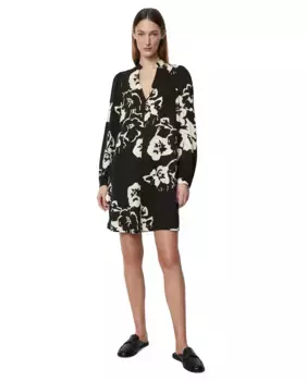 Свободное платье с принтом Lenzing Ecovero MARC O'POLO, черный