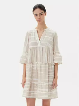 Свободного кроя летнее платье Dicthe 10225127 Vero Moda, бежевый