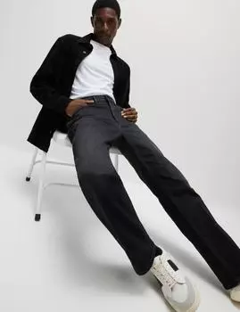 Свободные эластичные джинсы Marks & Spencer, цвет Black denim
