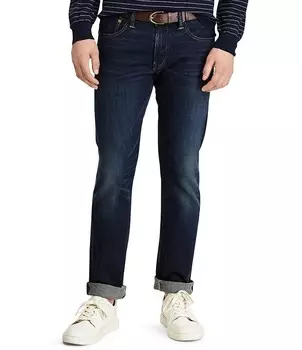 Свободные эластичные джинсы прямого кроя Polo Ralph Lauren Big & Tall Hampton Murphy, синий