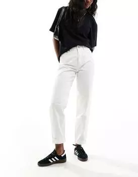Свободные белые джинсы для мамы ASOS DESIGN