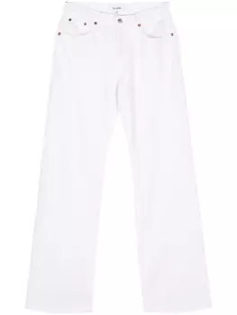 Свободные ботинки Bootcut Джинсы RE/DONE, белый