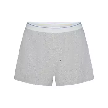 Свободные боксеры SKIMS Cotton Rib, цвет Light Heather Grey Stripe
