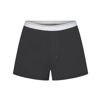 Свободные боксеры SKIMS Cotton Rib, цвет Soot Stripe
