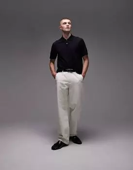 Свободные брюки ARKET из парусины белого цвета